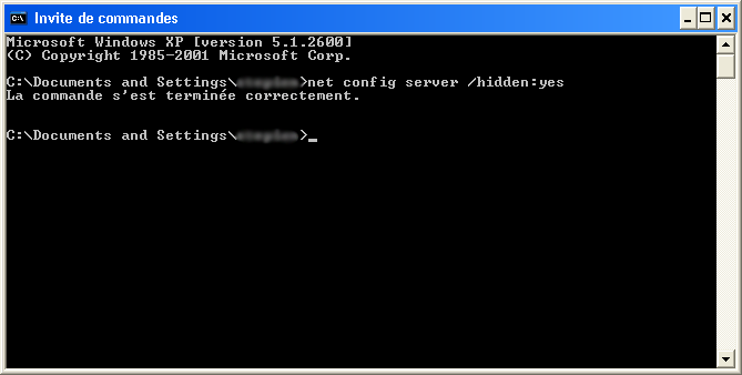net config server /hidden:yes
