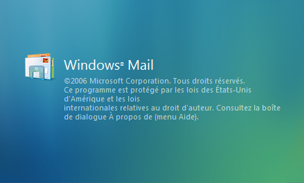 Splash Screen Windows Mail